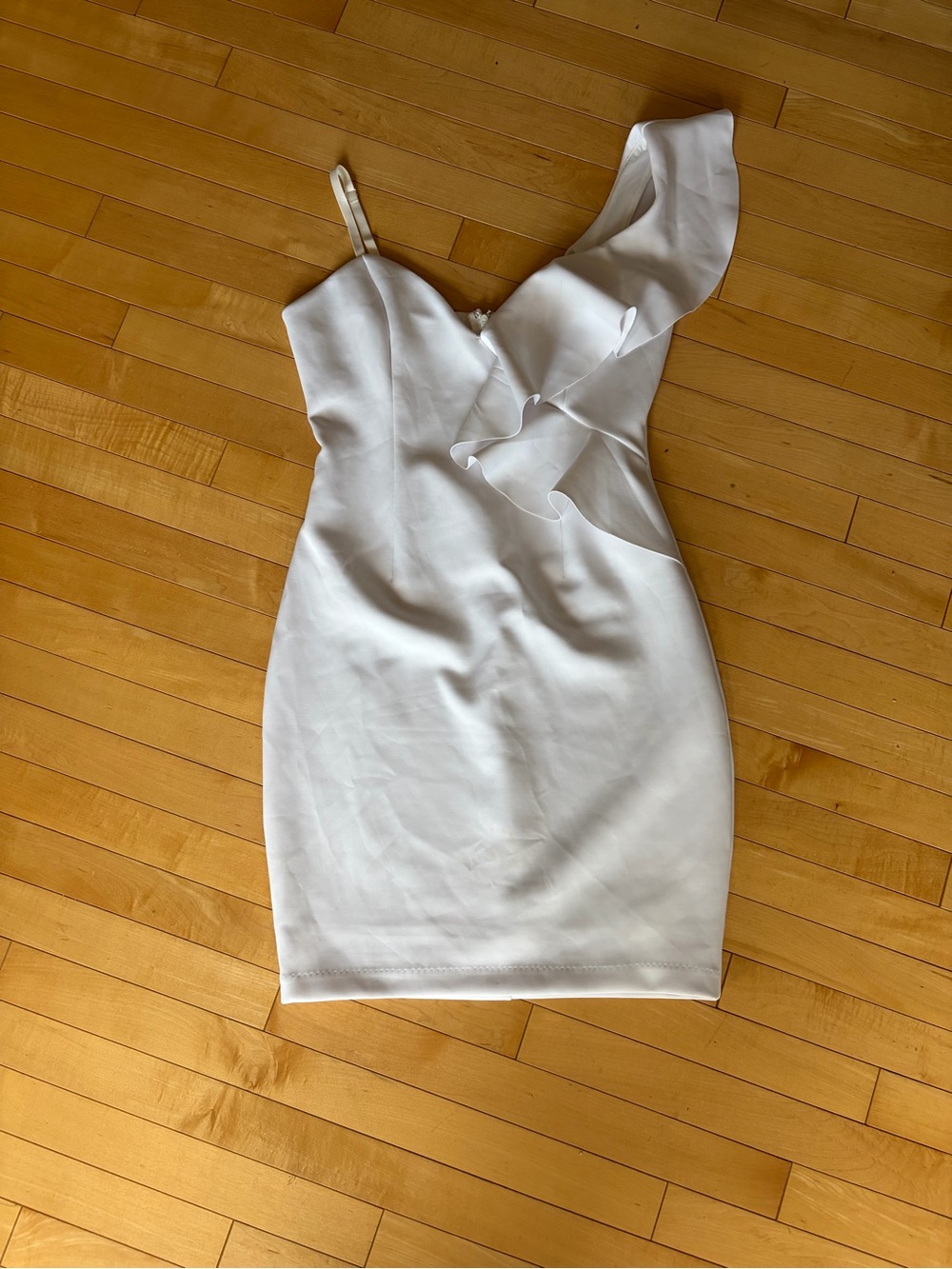 Guess White Spaghetti-Strap Mini Dress